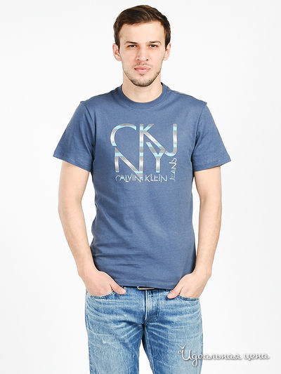 Футболка Calvin Klein Jeans, цвет цвет синий