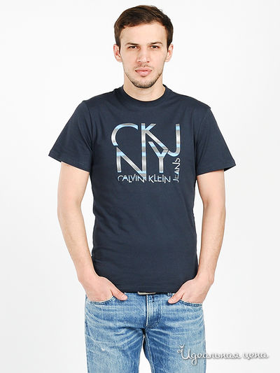 Футболка Calvin Klein Jeans, цвет цвет темно-синий