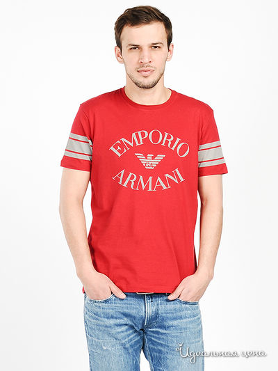 Футболка Emporio Armani, цвет цвет бордовый