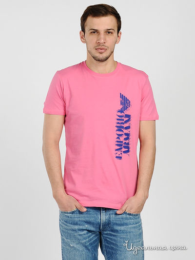 Футболка Emporio Armani, цвет цвет розовый
