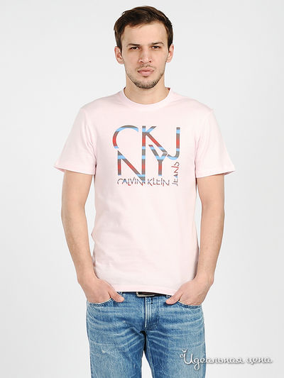 Футболка Calvin Klein Jeans, цвет цвет светло-розовый