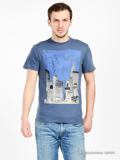 Футболка Calvin Klein Jeans, цвет цвет синий