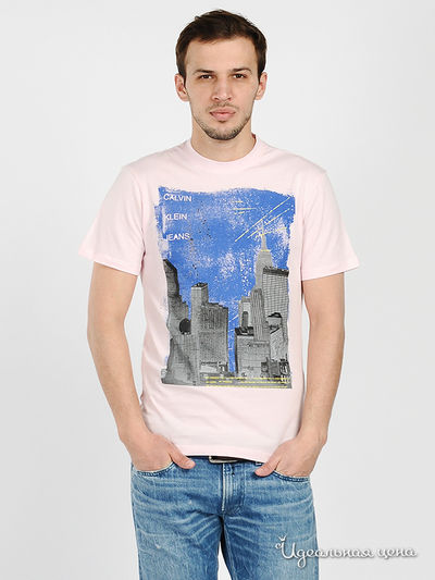 Футболка Calvin Klein Jeans, цвет цвет светло-розовый