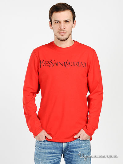 Лонгслив YSL, цвет цвет красный