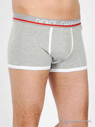 Трусы DOLCE GABBANA, цвет цвет серый меланж