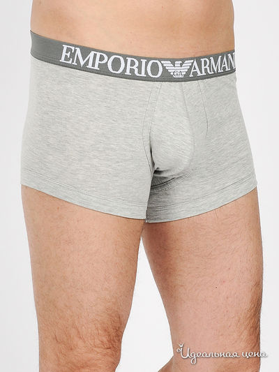 Трусы Emporio Armani, цвет цвет серый меланж