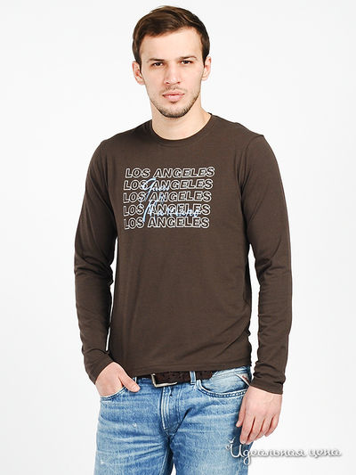 Лонгслив Guess, цвет цвет коричневый