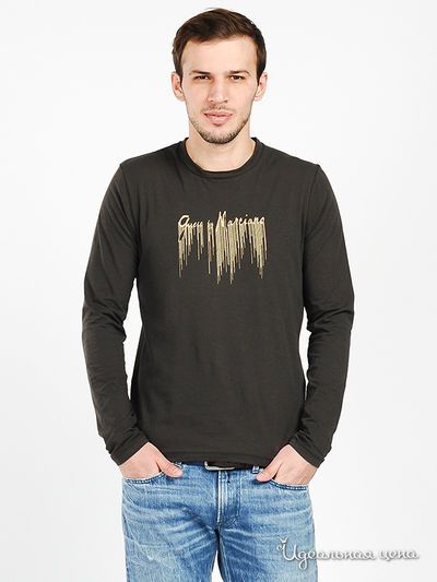 Лонгслив Guess, цвет цвет хаки