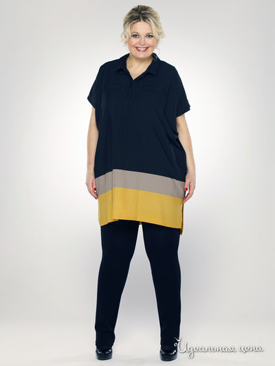 Туника Зар-Стиль, цвет цвет черный / желтый