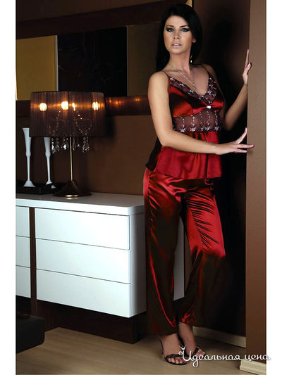 Пижама De Lafense, цвет цвет вишневый