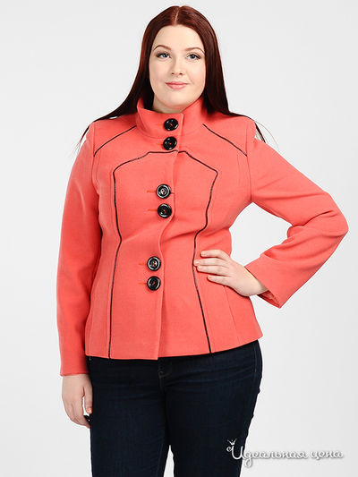 Полупальто Заря, цвет цвет коралловый