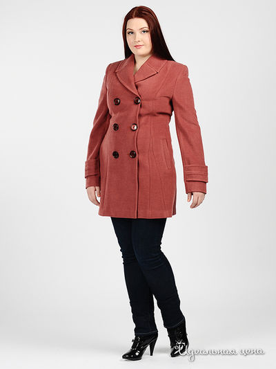 Пальто Заря, цвет цвет темно-брусничный