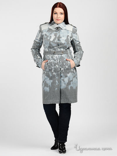 Пальто Заря, цвет цвет голубой