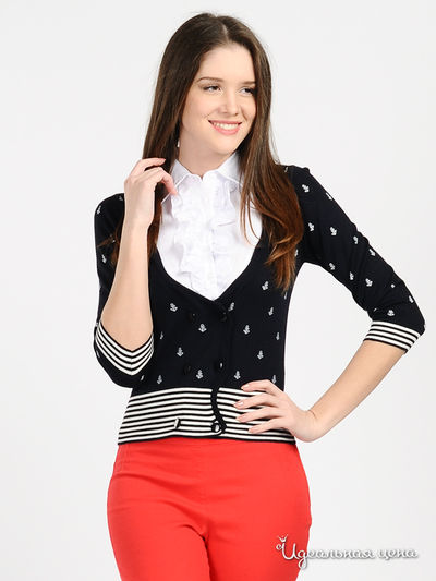 Кардиган Scapa, цвет цвет черный / белый