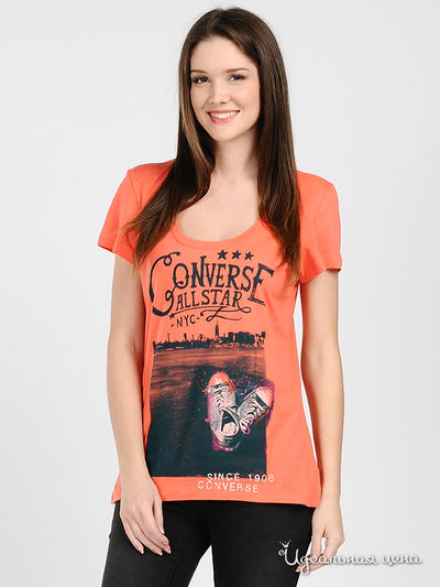 Футболка Convers, цвет цвет коралловый