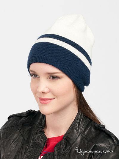 Шапка Convers, цвет цвет молочный / синий