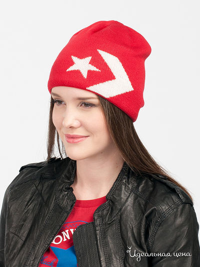 Шапка Convers, цвет цвет клубничный / белый