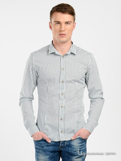 Рубашка NAILL KATTER, цвет цвет зеленый / белый