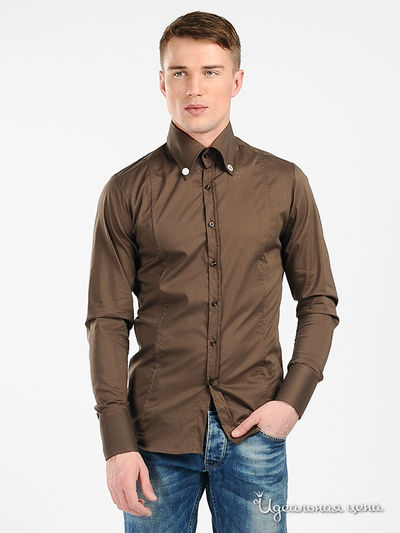 Рубашка NAILL KATTER, цвет цвет шоколадный