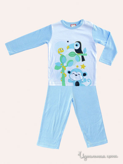 Пижама BABY CLUB, цвет цвет голубой / белый
