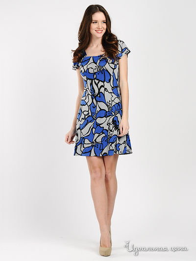 Платье MadamT, цвет цвет серый / синий