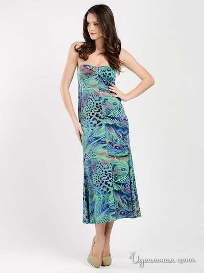 Платье MadamT, цвет цвет зеленый / синий