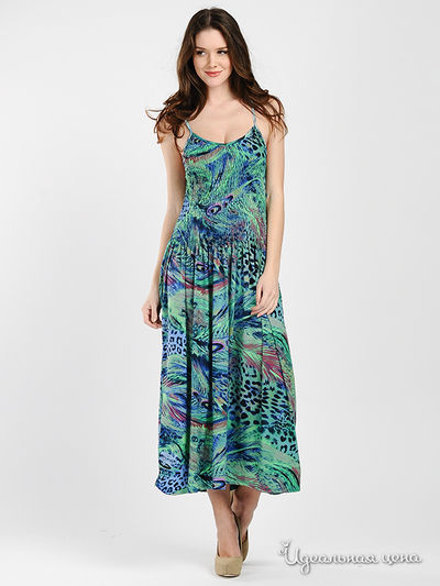 Платье MadamT, цвет цвет зеленый / синий