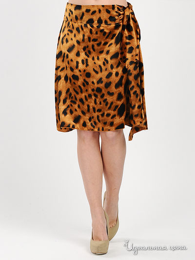 Юбка MadamT, цвет цвет черный / коричневый