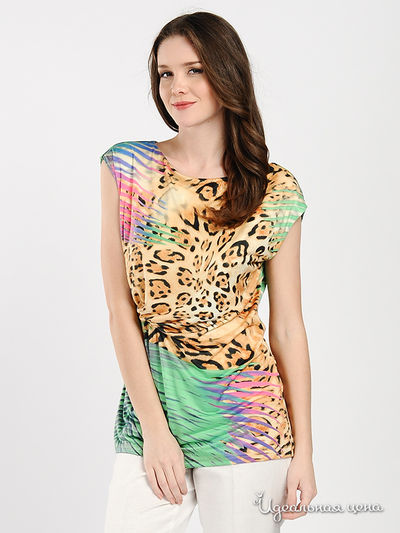 Блузон MadamT, цвет цвет бежевый / зеленый