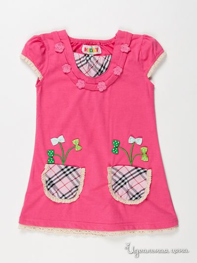 Платье Kidly для девочки, цвет ярко-розовый