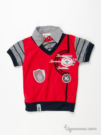 Поло Kidly, цвет цвет красный / синий