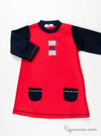Платье Smart Bear, цвет цвет красный / синий