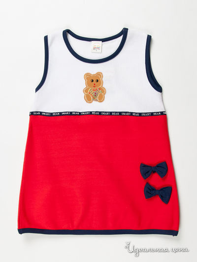 Сарафан Smart Bear, цвет цвет красный / белый