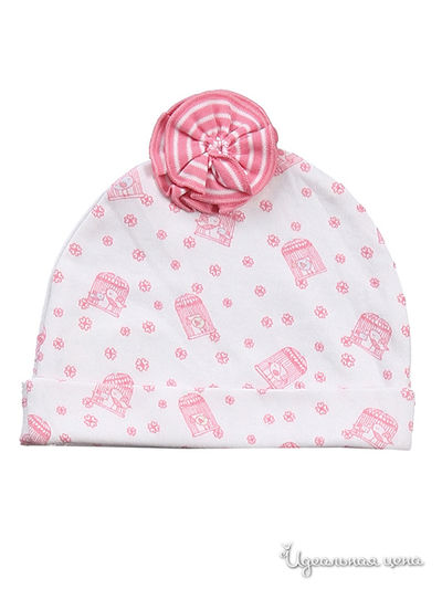 Шапка Angel Dear, цвет цвет белый / розовый