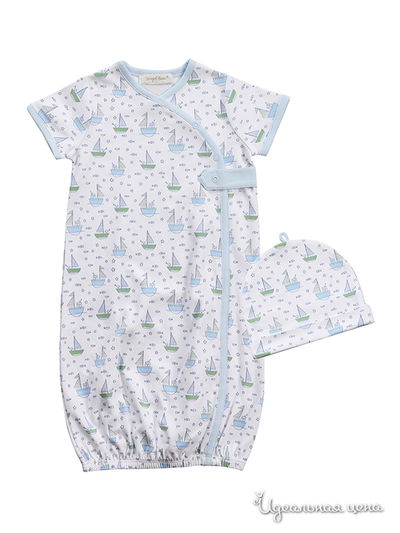 Сорочка Angel Dear, цвет цвет белый / голубой