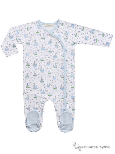 Комбинезон Angel Dear, цвет цвет белый / голубой