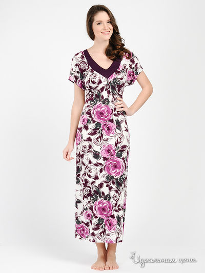 Платье Vaide, цвет цвет белый / баклажановый