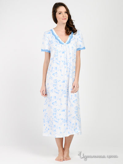 Сорочка Vaide, цвет цвет белый / голубой