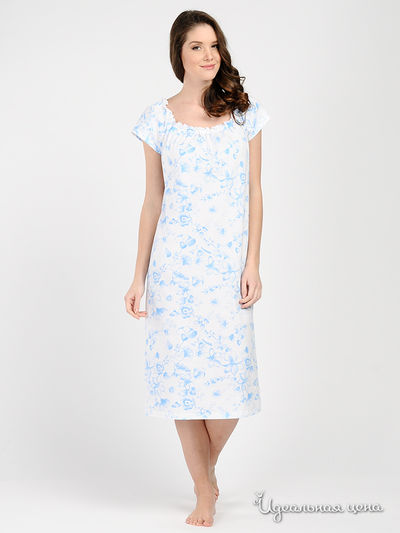 Сорочка Vaide, цвет цвет белый / голубой