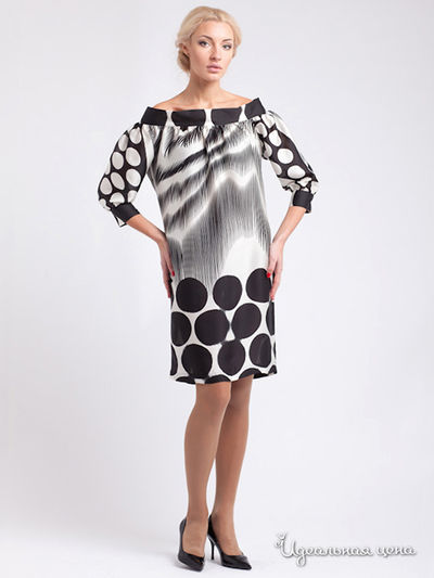 Платье Levall, цвет цвет черный/ белый