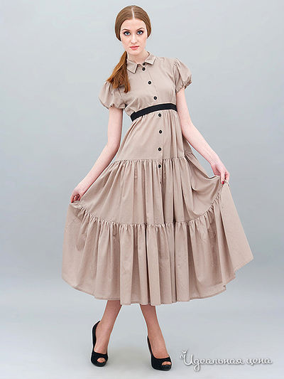 Платье Levall, цвет цвет бежевый