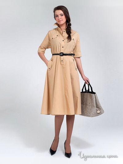 Платье Levall, цвет цвет бежевый