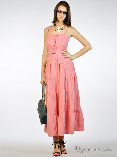 Сарафан May Be, цвет цвет красный / белый