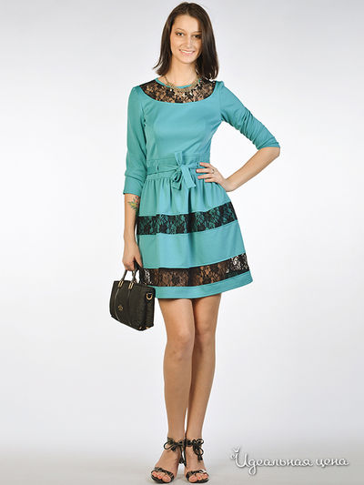 Платье May Be, цвет цвет бирюзовый