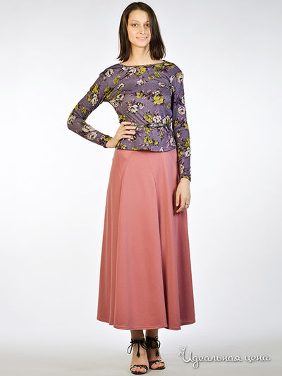 Юбка May Be, цвет цвет брусничный