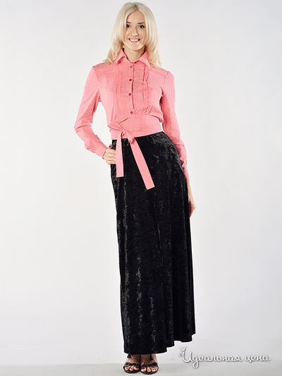 Блуза May Be, цвет цвет красный / белый