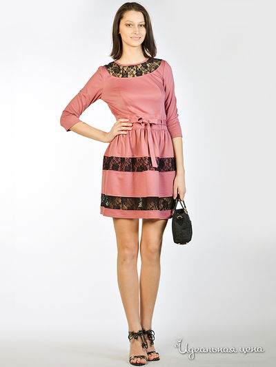 Платье May Be, цвет цвет брусничный