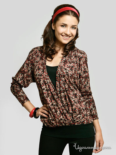 Блузон Фестиваль, цвет цвет черный / бордовый