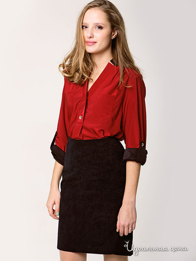 Блуза МоеСладкоеПлатье, цвет цвет вишневый