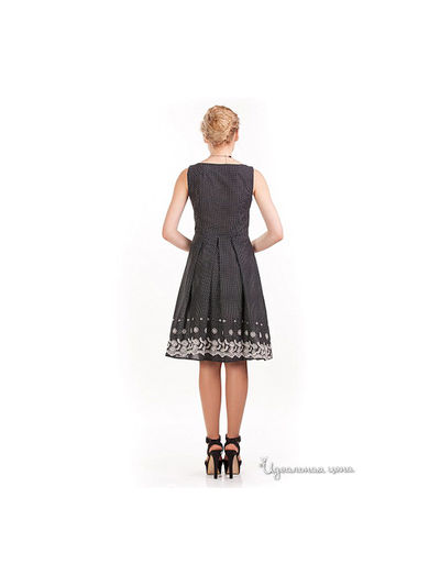 Платье Remix женское, цвет черный / принт горох